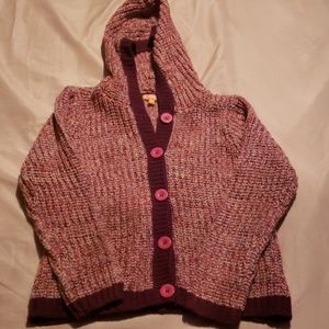 Girls Knitted hooded sweater